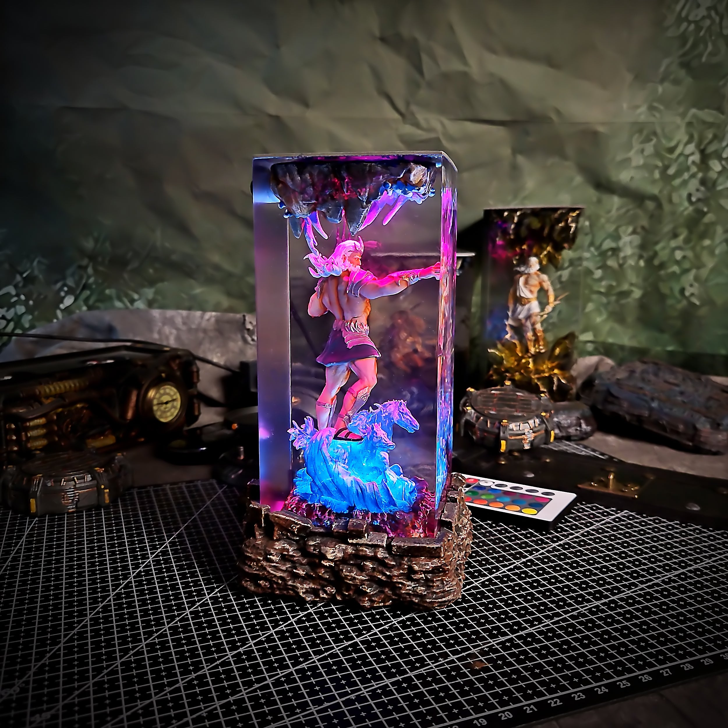 Custom artisan keycap close-up